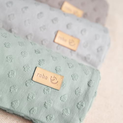 roba Kinderbettwäsche Lil Planet 100 x 135 cm - 2-teiliges Bettwäsche Set - Bio Baumwolle - GOTS und Oeko-Tex 100 zertifiziert - Frosty Green