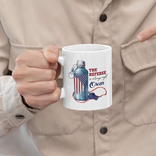 Taza personalizada con silbato de fútbol y botella de agua miniatura 5