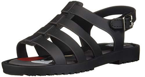 Mini Melissa Baby-Girl's Mini Flox + Disney Flat Sandal, Black, 5 Regular Us Toddler #TOP29