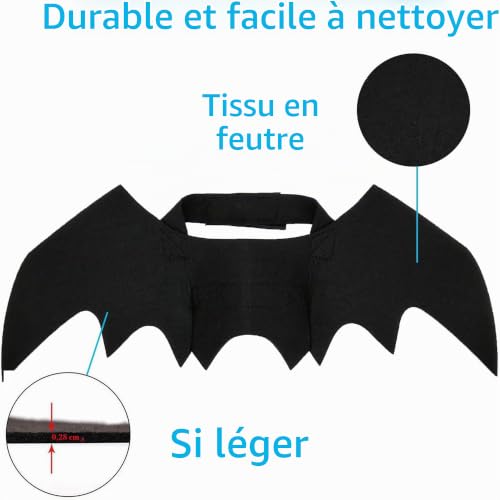 LIBNRTY Ailes Chauve Souris Chien, Costume Halloween, Déguisement Grand Chien, pour la Décoration de Grands Moyens Chiens Cosplay (Nouvelle Mise à Niveau en 2023) – vue 3