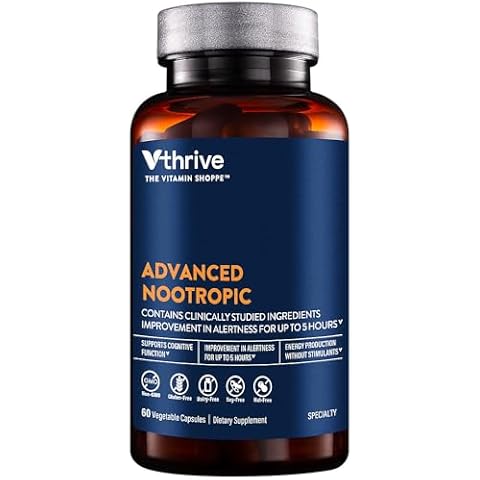Advanced Nootropic Formula - Supports Cognitive Health & Brain Function (60 Vegetarian Capsules) Cover