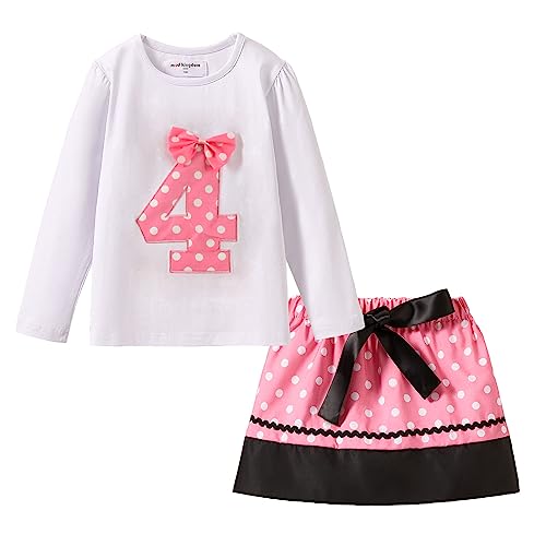 Mud Kingdom Little Girls Birthday Clothes Sets for Gifts Outfits