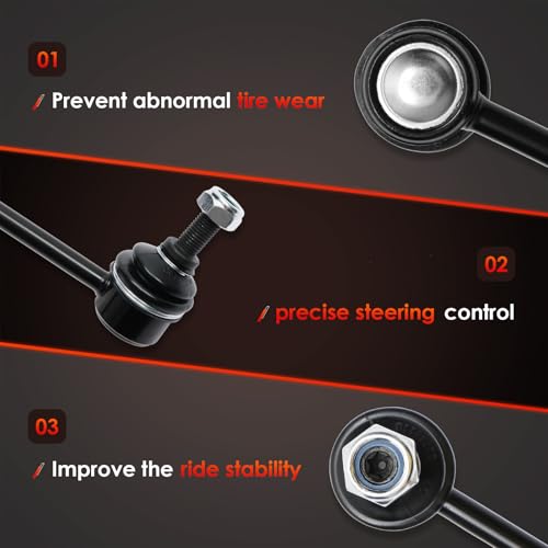 Sway Bar Front Stabilizer Bar End Link For Honda Odyssey 2005-2017 K750304 Reduce The Noise - Keep Steady Driving 2pc by ATRACYPART - Image 6