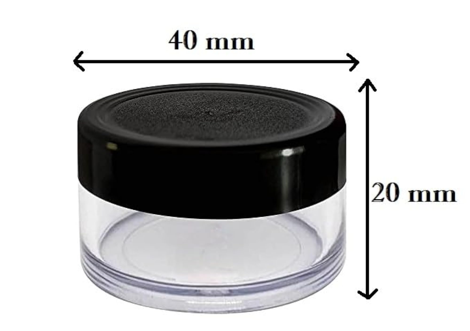 Empty Acrylic Jar, Transparent Cosmetic Container with Leakproof Lids