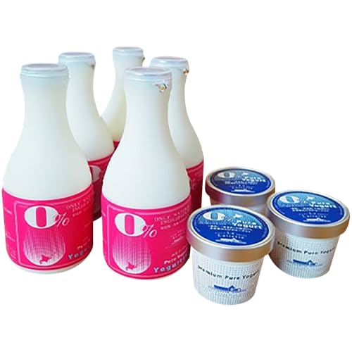 ラ・レトリなかしべつ ヨーグルトセット (のむヨーグルト500ml×4本・食べるヨーグルト×4個) 無添加 朝食 北海道 中標津町