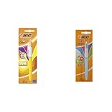 Product 2: Esta versión del famoso boli BIC 4 Colores está disponible en 2 tonos pastel —azul cielo y lila— que llenarán de alegría tus notas