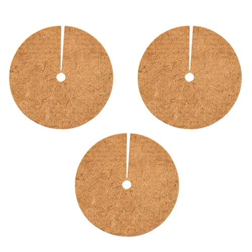 GXGM 3 Tapis en Coco, Protection hivernale des Plantes, Disque 3x20 cm, Jardinage, Protection des Plantes, Protection Contre Le Gel des Plantes, Protection des Plantes en Pot
