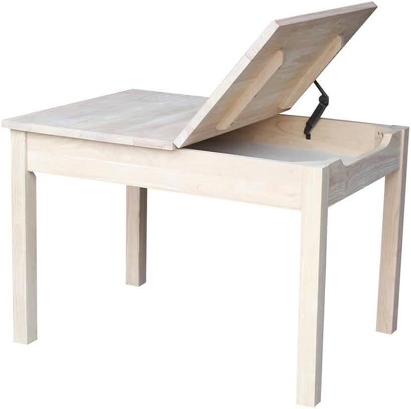 International Concepts 3 Piece Storage Kids Table and Chair Set