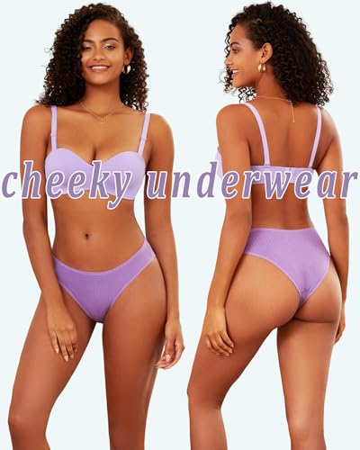 gezeigt in Nahaufnahme der flachen Nähte. - Detailansicht von ALL OF ME Damen Slips Baumwolle 6er Pack Deal – Dealfoxx.de