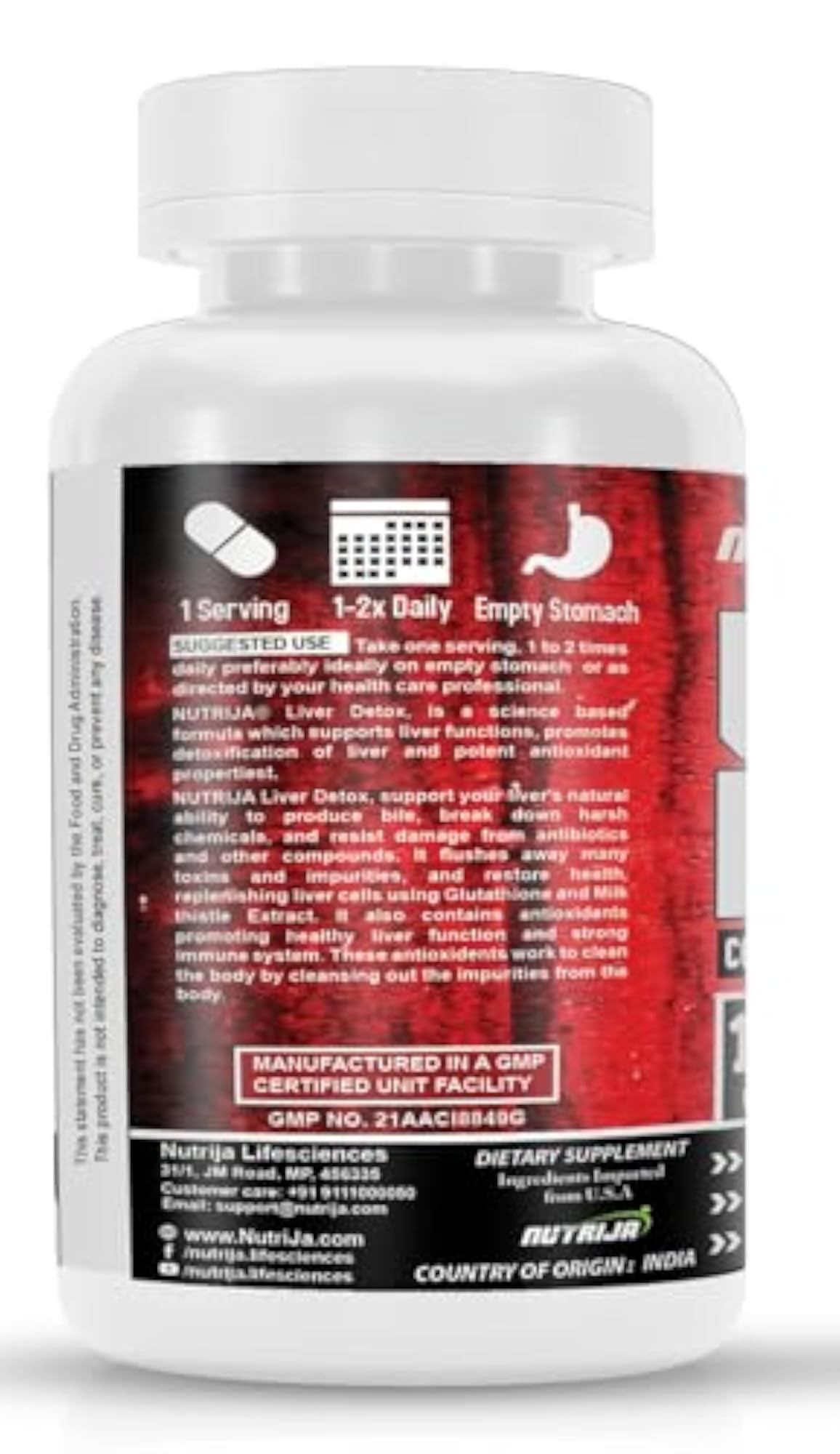 NutriJa Liver Detox Capsules, 240 Count