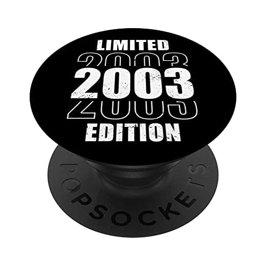 Cumpleaños Vintage 2003 Edición Limitada - 2003 PopSockets PopGrip Intercambiable