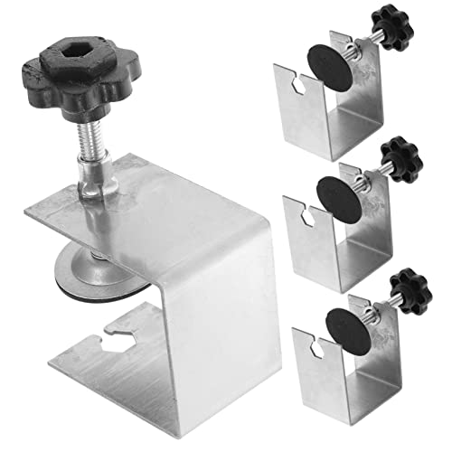 HOLIDYOYO 4pcs Stainless Steel Drawer Installation Clamps Cabinet Hardware for Woodworking Clamp Area Easy to Operate