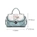Imagen de BUKESIYI Mujer Bolsos Bandolera Vestir Casual Bolsos de Mano Convertible PU Cuero Piel ES77101 Azul