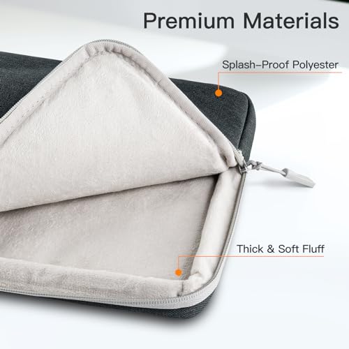 JETech Laptop Sleeve for MacBook Neo (A18 Pro), 14-InchMacBook Air/Pro, MacBook Pro M1-M5 2021-2026, Waterproof Bag Case with Pocket, Compatible with 14 Inch Notebook (Dark Grey) by JETech - Image 4
