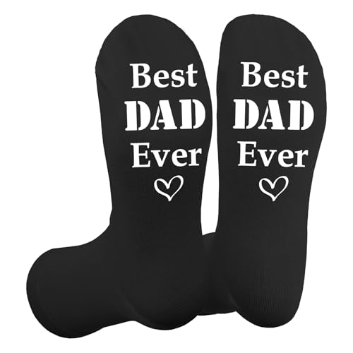 Dad Birthday Gifts Fathers Day Personalised 1st Father's Day Gifts for Dad Who Wants Nothing from Daughter from Son Gift for Daddy Birthday Presents New Dads Valentines Christmas Xmas Papa Socks Mens