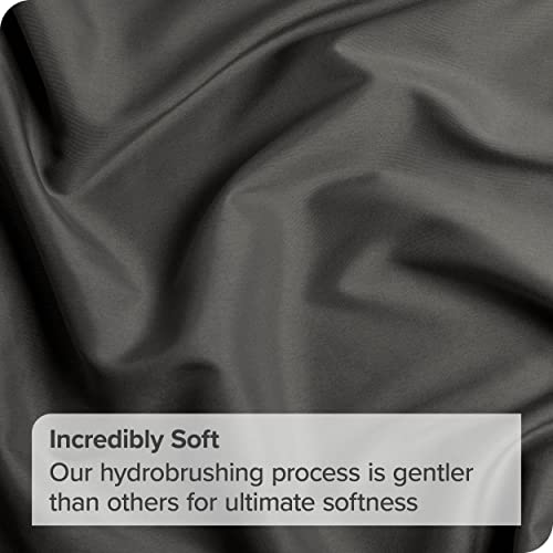 Bare Home 2-Pack Fitted Bottom Sheets California King - Premium 1800 Ultra-Soft Wrinkle Resistant Microfiber - Deep Pocket (Cal King, Grey) #TOP3