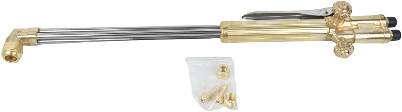 Heavy-Duty Straight Cutting Torch Compatible With Victor 0381-1621 03811621 ST900FC 21-Inch With Head Angle Of 90 Degrees