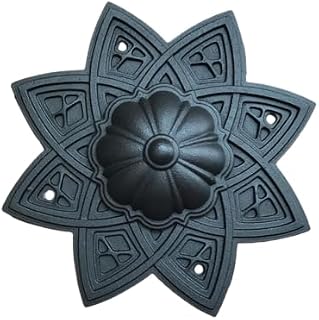 Flower Iron Wall Art, Cast Iron Metal Classic Wall Art, Rustic Vintage Cottage Wall Decor, flower decor, heavy metal, Cast Iron Door Art