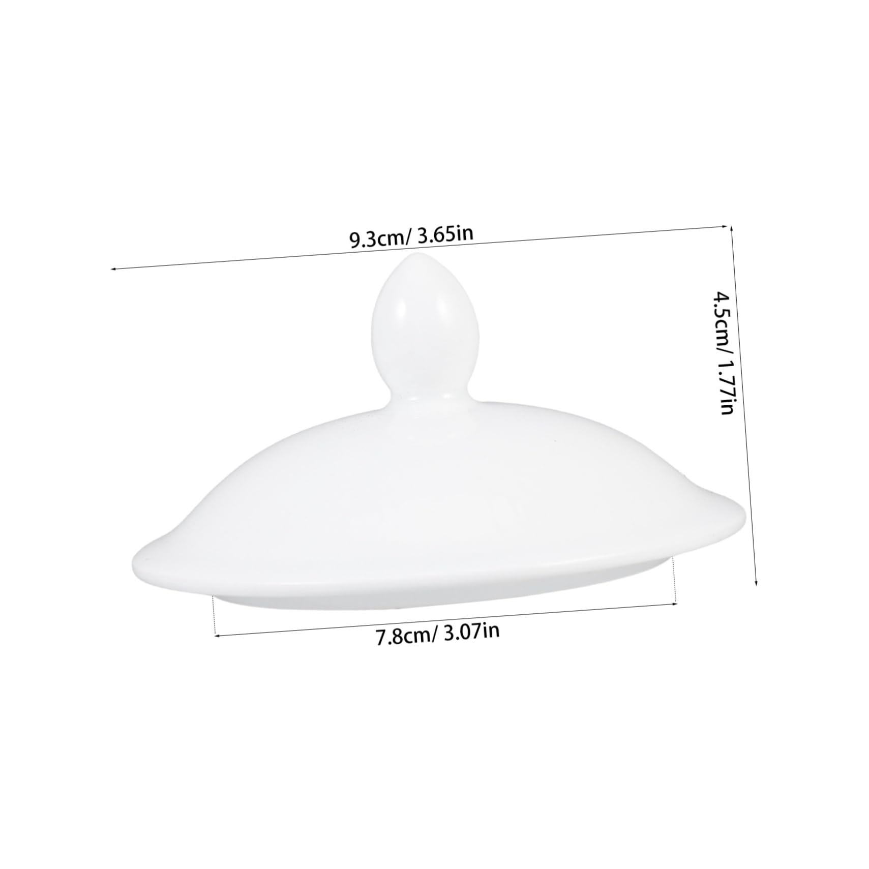 KOCKSHION Ceramic Tea Cup Lid Replacement for Mugs Fit Prevents Spills and Burns Elegant Design for Use Compatible Various Teacups and Tumblers