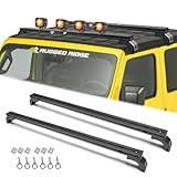 Z8 400 LBS Roof Rack Cross Bars with Sliders Compatible with Jeep Wrangler JL 2018-2025, Adjustable Tracks, Includes Tie-Down Rings and Square Nuts – Ideal for Roof Tent, Luggage, and Accessories