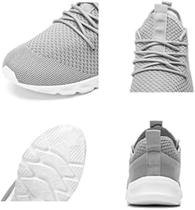 Damyuan Hardloopschoenen voor heren, gymschoenen, sportschoenen, sneakers, hardlopen, tennisschoenen, vrije tijd, straatschoenen, modieus, lichtgewicht, ademend, wandelschoenen, outdoor, fitness