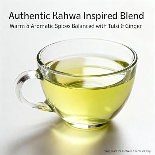 Image of Celest Green Tea Kahwa - 36 Tea Bags | Kahwa Green Tea | Helps in Detox | Contains Desi Herbs & Spices