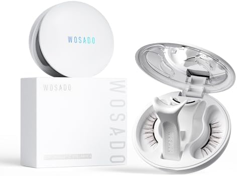 Magnetic Eyelashes with Applicator Kit, Reusable Glue-Free Lashes for Sensitive Eyes, Natural Look