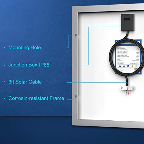 Acopower 15Watt 15W Polycrystalline Photovoltaic Pv Solar Panel Module 12V Battery Charging #TOP2