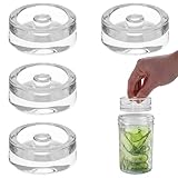 eispap Juego de pesas de vidrio de fermentación de boca ancha con fácil agarre, perfecto para elaboración casera, encurtidos, conservas, frutas fermentadas, chucrut, kimchi y mucho más. (4)