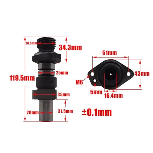Árbol de levas de motocicleta para reparar pérdida potencia en Suzuki 5