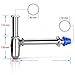 runmade Chrome Bathroom Basin Sink Bottle Trap Waste Pipe Adjustable Height & Outlet