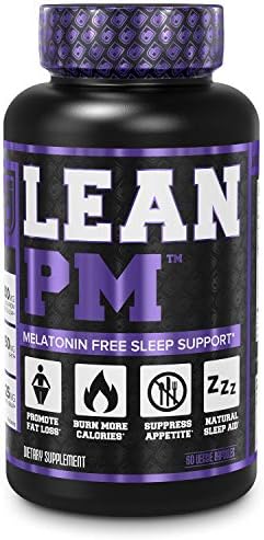 Lean PM Melatonin Free Fat Burner & Sleep Aid - Night Time Sleep Support, Weight Loss Supplement & Appetite Suppressant for Men and Women - 60 Caffeine Free Veggie Weight Loss Diet Pills