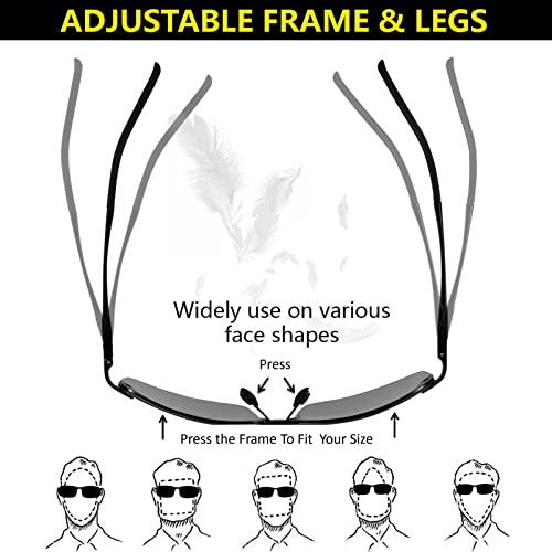 Men's Fashion Polarized Photochromic Sunglasses for Day and Night,UV 400 Clear Vision for Driving Cycling Outdoor3