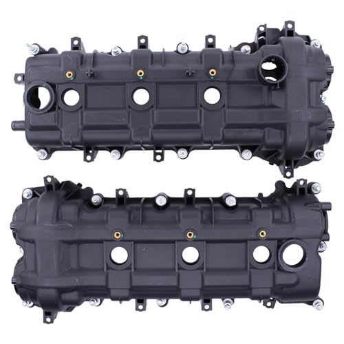 NewYall 3.6L Left and Right Engine Valve Cover with Gasket Bolts for Dodge Avenger Durango for Chrysler 200 300 for Jeep Cherokee Wrangler for Ram 1500 ProMaster 2011-2021 by NewYall - Used condition - US$100.62