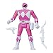 Power Rangers Retro-Morphin, Figurine Ranger Rose, Kimberly, tête basculante, inspirée des Mighty Morphin Classiques, dès 4 Ans