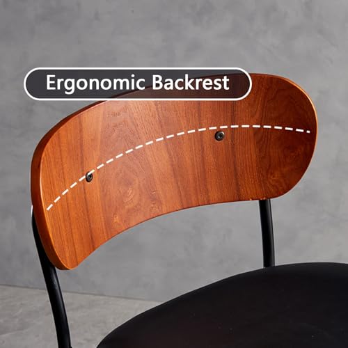 Chaises de comptoir avec support dorsal pour soulager le dos à table haute - 4