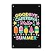 Goodbye Cafeteria Hello Summer Lunch Lady End Of School Year Vintage Sign Farmhouse Decor For Kitchen