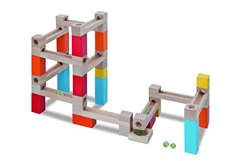 Eichhorn 100002021 – großer Kugelbahn Bausatz – 47 teilig – variabel aufbaubar - 5