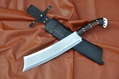 16 Inches Long Blade Jungle Cleaver Machete-Large Hand Forged Machete Knife-Chopper-Forged-Tempered-Sharpen-Leaf Spring #TOP3
