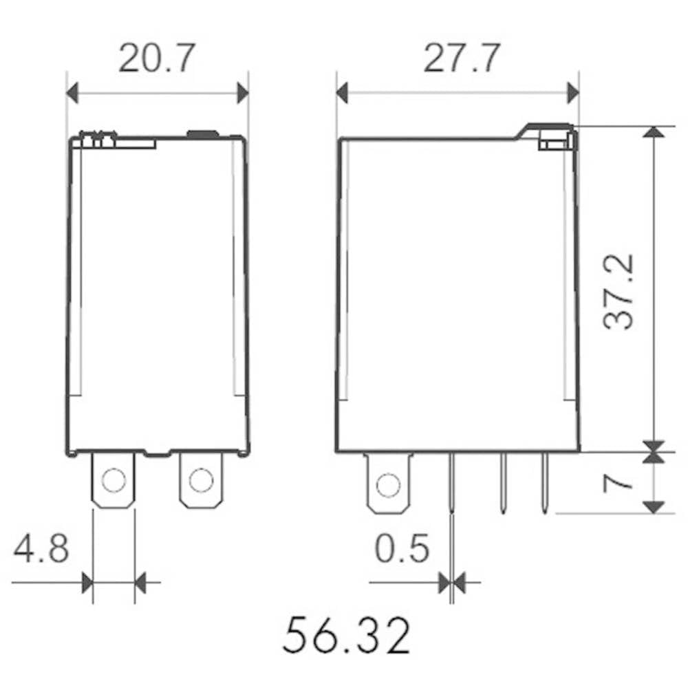 Finder Plug-in Relay, 230 V AC, 2 W, 12 A, 1 Piece, 56.32.8.230.0040