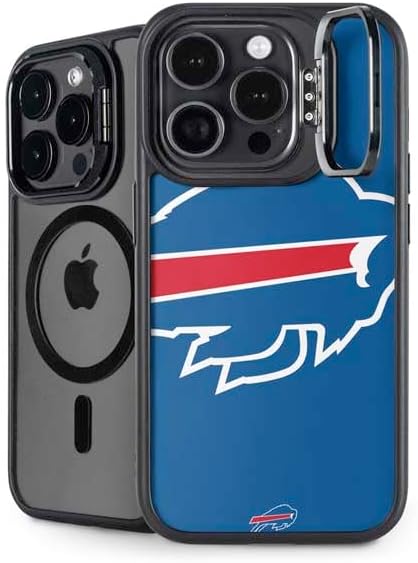 Skinit Kickstand Phone Case Compatible with iPhone 15 Pro Max - Officially Licensed NFL Buffalo Bills Tropical Print Design