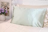 Pure Silk Pillowcase / Pillowcover Queen Size, Natural White Top 100% Pure Charmeuse Silk, w/ Cotton Underside Standard Size by Magnificent