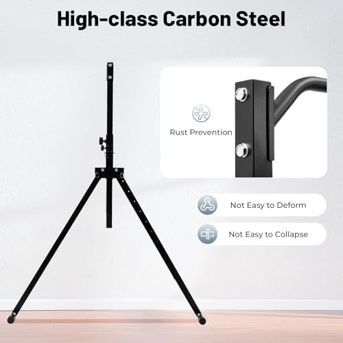 Bild 4 - Faltbar Klimmzugstange Freistehend, Klimmzugstange Power Tower Dip Stange Power Rack Dreieckstruktur 200kg Tragfähigkeit für Wohn- und Schlafzimmer, Fitnessstudios