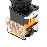 SEAFRONT Przełącznik Blokujący LA38-11x2 2 Pozycje NC + Brak Okrągłego Przełącznika Selektora 22 Mm ElectronicsWitch Urządzenie do Zdalnego Sterowania w Przekaźniku Elektromagnetycznym Przekaźniku