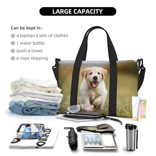 Personalized Custom Gym Travel Sports Duffle Bag for Women & Men, Customized Photo Text Getaway Weekend Overnight Bag3
