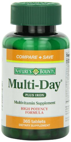 Nature's Bounty Multi-Day + Iron Tablets, 365 Count Bottle