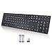 INFINMIND Ultraflache kabellose Tastatur mit leiser Full Size Tastatur, Matte Computer Tastatur mit 19 Multimedia-Tasten,Lange Akkulaufzeit für Desktop, Laptop, MAC, Windows, QWERTY