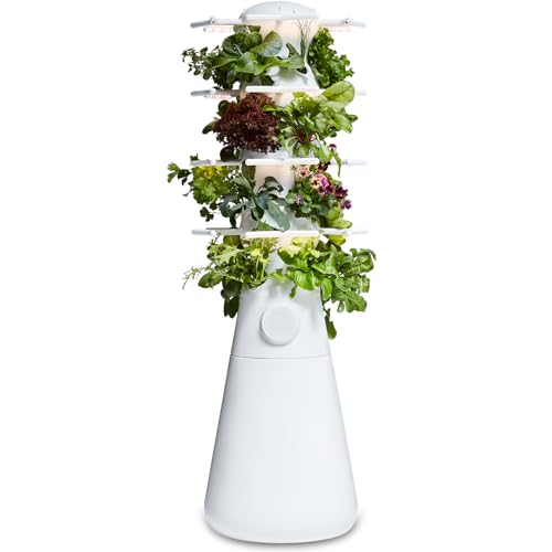 Lettuce Grow Farmstand Nook 4ft.7&rdquo; Vertical Hydroponic Garden Tower - Self-Watering, Vertical...