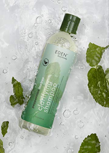 Eden Bodyworks Peppermint Tea Tree Clear Clarifying Shampoo | 8 Oz | Refresh Scalp, Remove Build Up, Prevent Dandruff - Packaging May Vary #TOP3