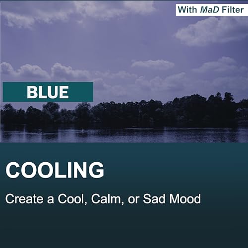 MaD Camera - 58mm Blauer Korrekturfilter - Reduziert Blendung & Verbessert den Kontrast - Premium Kamera-Objektivfilter für DSLRs